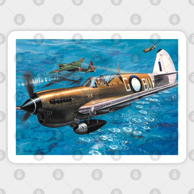 P40 Warhawk Sticker by Aircraft.Lover